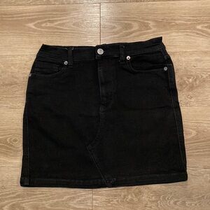 Free people we the free black denim skirt